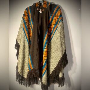 Hoodie Soft Alpaca Poncho